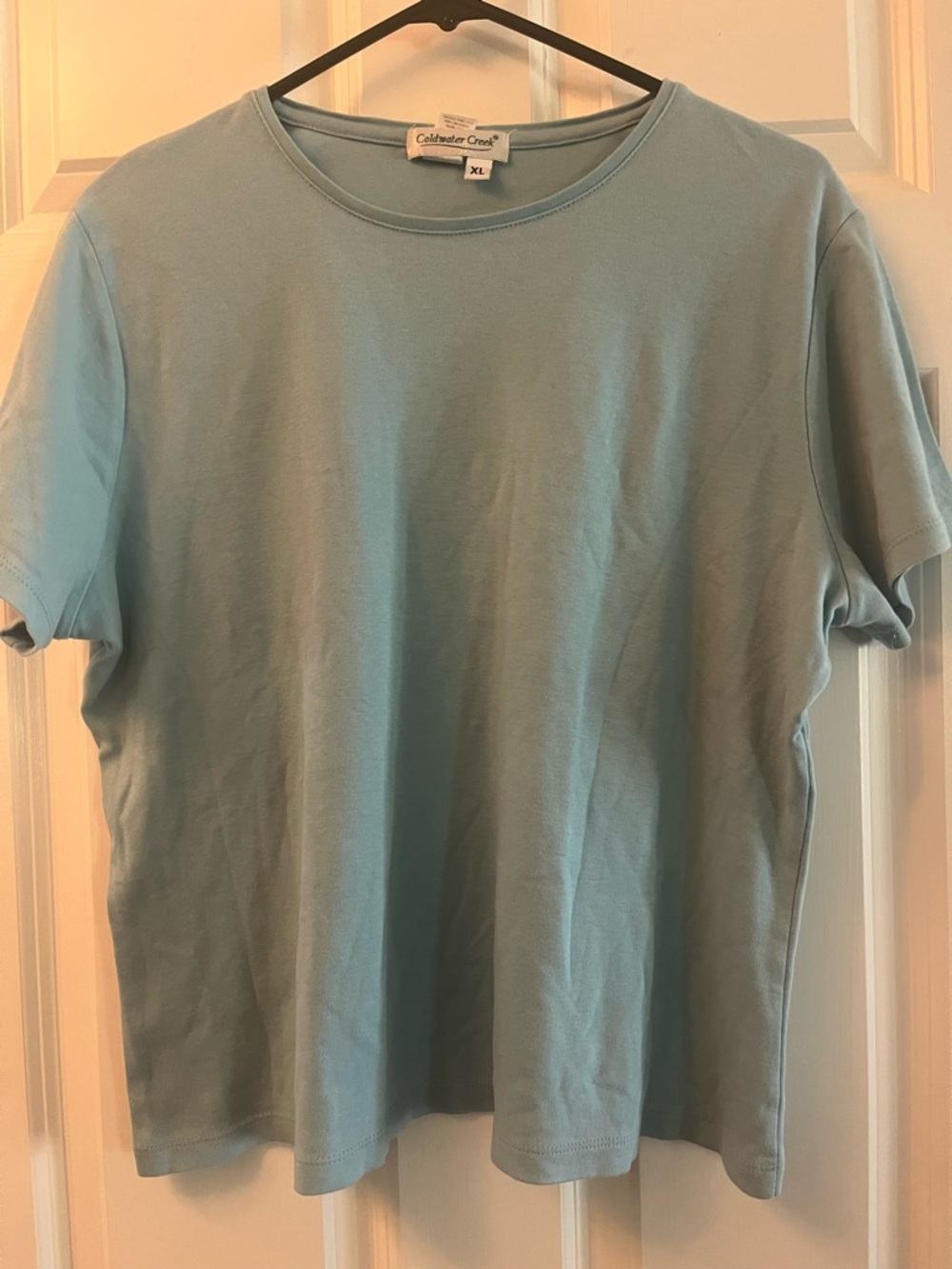 Coldwater Creek Men’s Pale Blue Crew Neck Tee